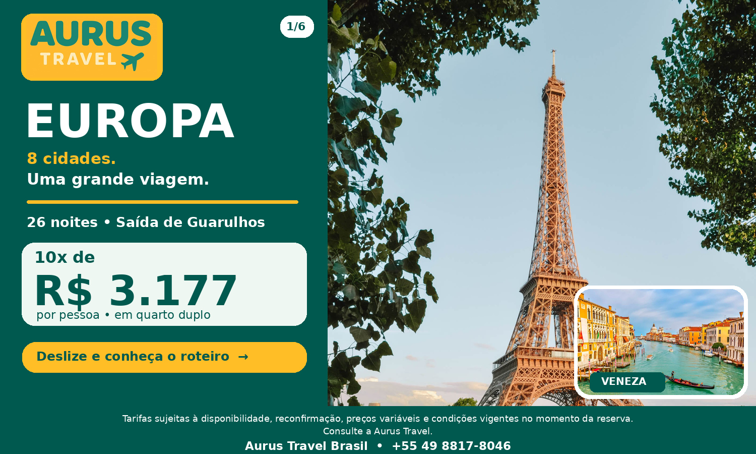 Europa em 8 cidades: uma viagem para viver muitos sonhos